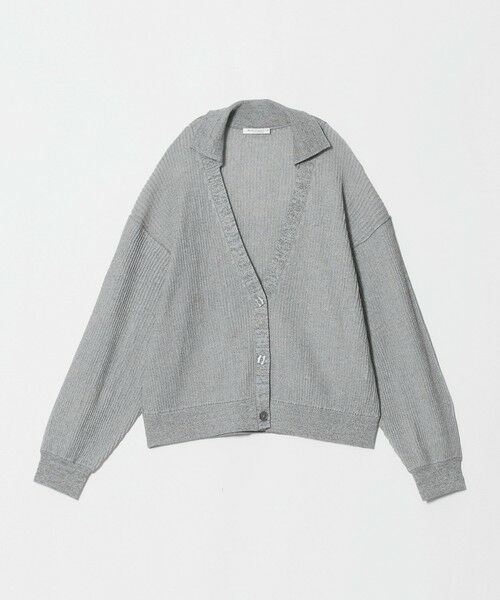 BEAUTY&YOUTH UNITED ARROWS / ビューティー&ユース ユナイテッドアローズ カーディガン・ボレロ | コットンポリエステル スキッパー カーディガン ウォッシャブル（LT.GRAY）