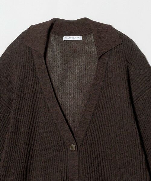 BEAUTY&YOUTH UNITED ARROWS / ビューティー&ユース ユナイテッドアローズ カーディガン・ボレロ | コットンポリエステル スキッパー カーディガン ウォッシャブル | 詳細4