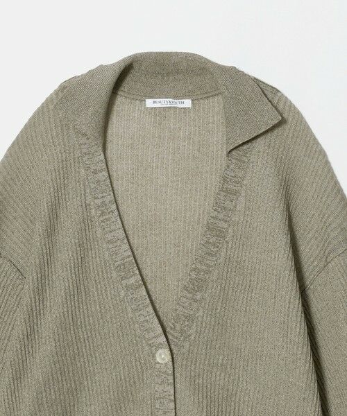 BEAUTY&YOUTH UNITED ARROWS / ビューティー&ユース ユナイテッドアローズ カーディガン・ボレロ | コットンポリエステル スキッパー カーディガン ウォッシャブル | 詳細11