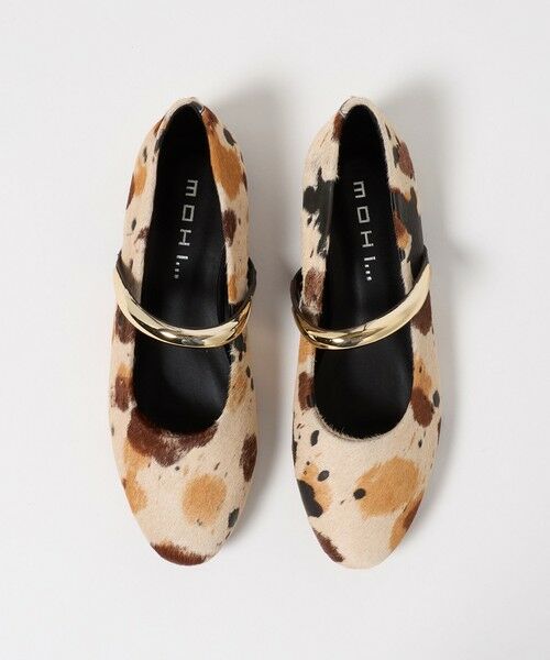BEAUTY&YOUTH UNITED ARROWS / ビューティー&ユース ユナイテッドアローズ フラットシューズ | 【別注】＜MOHI...＞ヘアレザー メタルストラップ フラットシューズ | 詳細2