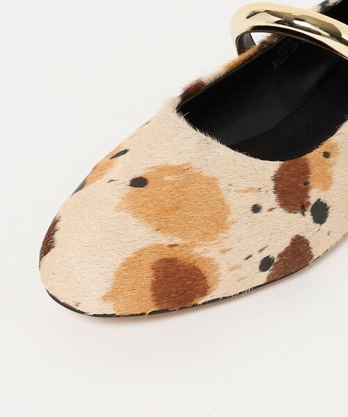 BEAUTY&YOUTH UNITED ARROWS / ビューティー&ユース ユナイテッドアローズ フラットシューズ | 【別注】＜MOHI...＞ヘアレザー メタルストラップ フラットシューズ | 詳細7