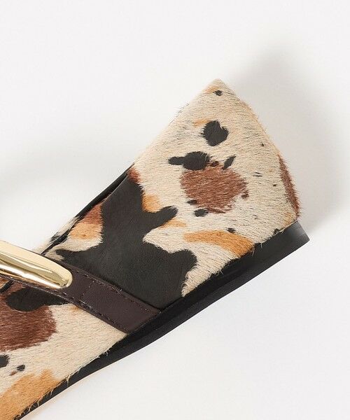 BEAUTY&YOUTH UNITED ARROWS / ビューティー&ユース ユナイテッドアローズ フラットシューズ | 【別注】＜MOHI...＞ヘアレザー メタルストラップ フラットシューズ | 詳細8
