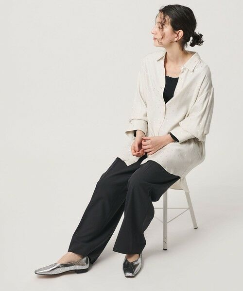 BEAUTY&YOUTH UNITED ARROWS / ビューティー&ユース ユナイテッドアローズ フラットシューズ | Vカット メタリックカラー フラットシューズ | 詳細4