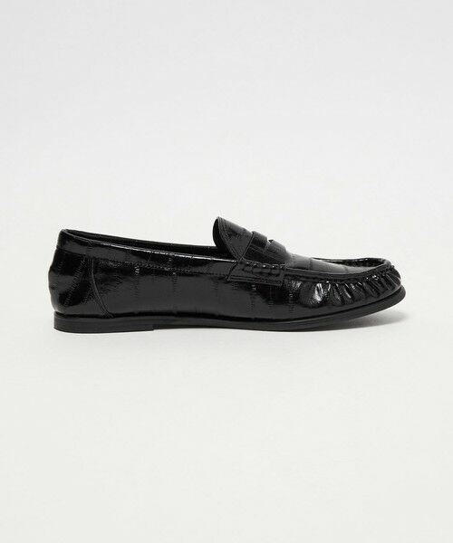 BEAUTY&YOUTH UNITED ARROWS / ビューティー&ユース ユナイテッドアローズ ビジネス・ドレスシューズ | レザーライク エンボス ギャザー ローファー | 詳細6
