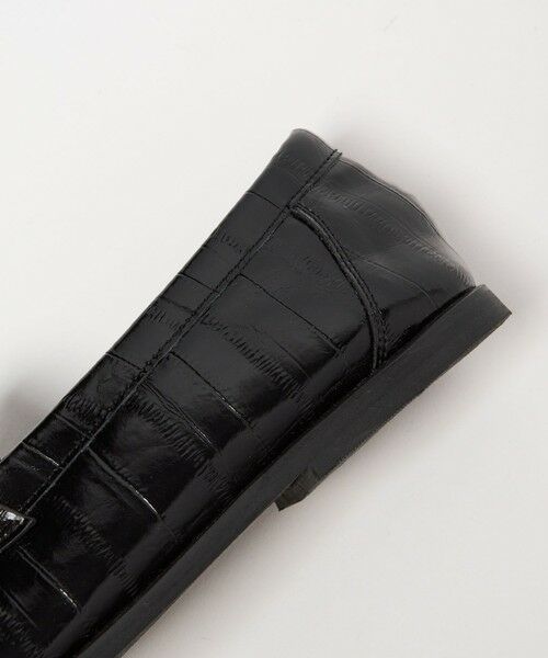 BEAUTY&YOUTH UNITED ARROWS / ビューティー&ユース ユナイテッドアローズ ビジネス・ドレスシューズ | レザーライク エンボス ギャザー ローファー | 詳細11