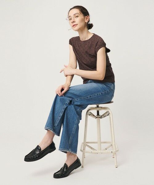 BEAUTY&YOUTH UNITED ARROWS / ビューティー&ユース ユナイテッドアローズ ビジネス・ドレスシューズ | レザーライク エンボス ギャザー ローファー | 詳細2
