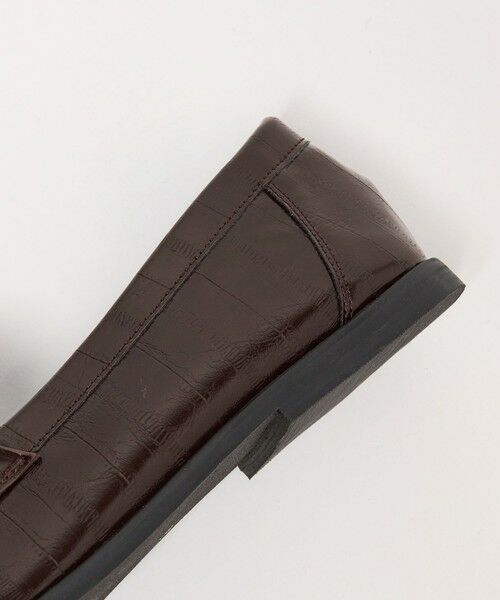 BEAUTY&YOUTH UNITED ARROWS / ビューティー&ユース ユナイテッドアローズ ビジネス・ドレスシューズ | レザーライク エンボス ギャザー ローファー | 詳細22