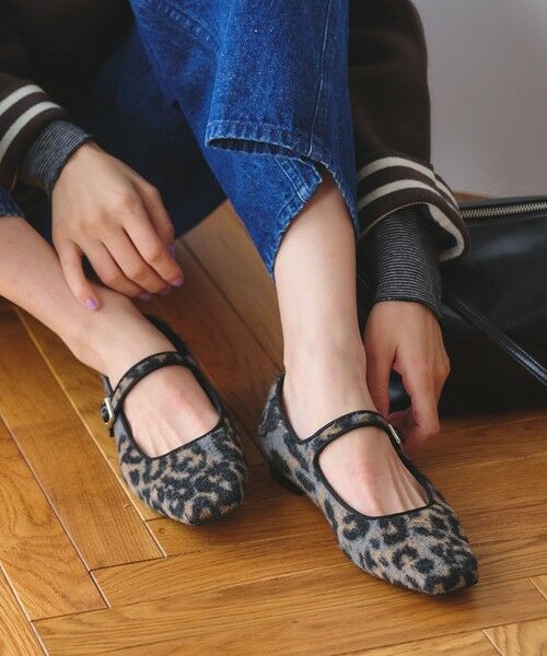 BEAUTY&YOUTH UNITED ARROWS / ビューティー&ユース ユナイテッドアローズ フラットシューズ | レオパード メリージェーン フラットシューズ | 詳細1