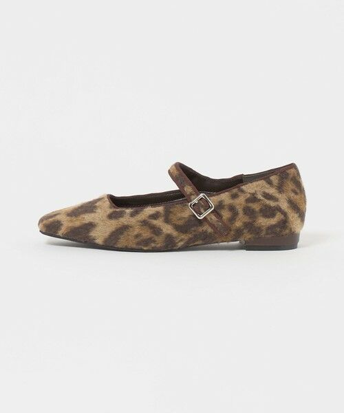 BEAUTY&YOUTH UNITED ARROWS / ビューティー&ユース ユナイテッドアローズ フラットシューズ | レオパード メリージェーン フラットシューズ（MD.BROWN）