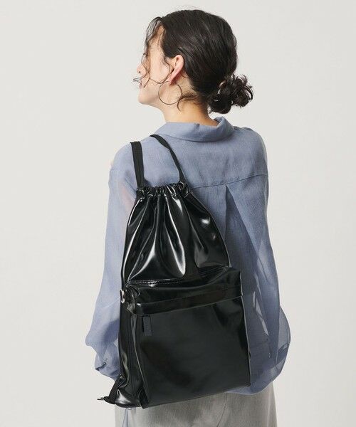 BEAUTY&YOUTH UNITED ARROWS / ビューティー&ユース ユナイテッドアローズ リュック・バックパック | ＜NOMADIS＞LATT レザーライク リュック（BLACK）