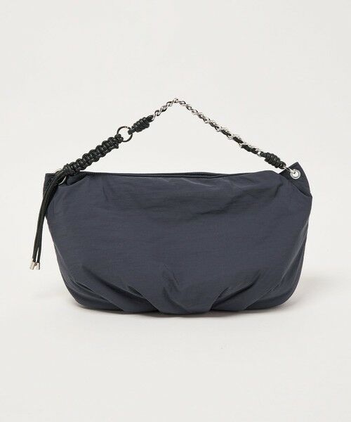 BEAUTY&YOUTH UNITED ARROWS / ビューティー&ユース ユナイテッドアローズ ショルダーバッグ | 【別注】＜LE VERNIS＞チェーン×コード ハンドル ショルダーバッグ（NAVY）