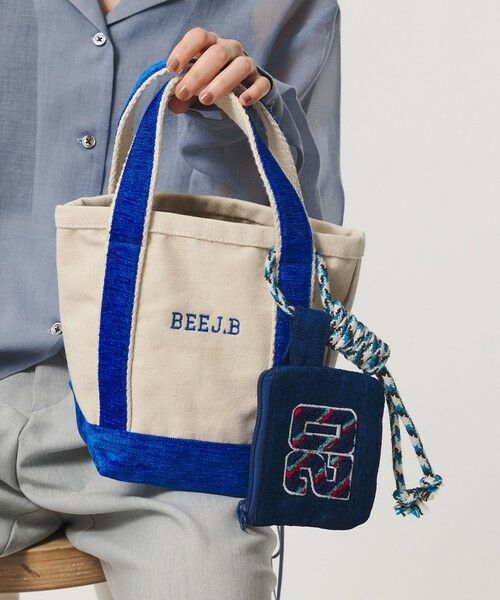 BEAUTY&YOUTH UNITED ARROWS / ビューティー&ユース ユナイテッドアローズ トートバッグ | 【別注】＜beej＞キャンバス タッセル トートバッグ（COBALT）