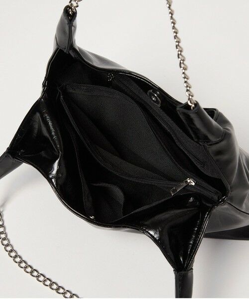 BEAUTY&YOUTH UNITED ARROWS / ビューティー&ユース ユナイテッドアローズ ショルダーバッグ | レザーライク チェーン ショルダーバッグ | 詳細5