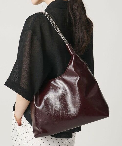 BEAUTY&YOUTH UNITED ARROWS / ビューティー&ユース ユナイテッドアローズ ショルダーバッグ | レザーライク チェーン ショルダーバッグ | 詳細9