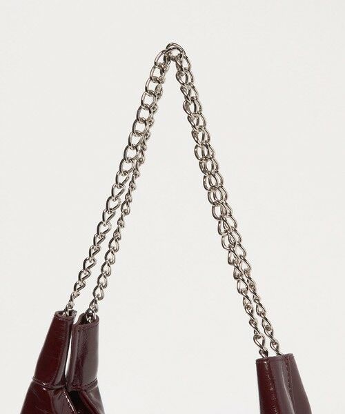BEAUTY&YOUTH UNITED ARROWS / ビューティー&ユース ユナイテッドアローズ ショルダーバッグ | レザーライク チェーン ショルダーバッグ | 詳細16