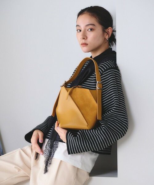 BEAUTY&YOUTH UNITED ARROWS / ビューティー&ユース ユナイテッドアローズ ショルダーバッグ | スエード×レザー ネジリ ショルダーバッグ | 詳細7