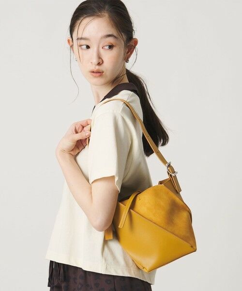 BEAUTY&YOUTH UNITED ARROWS / ビューティー&ユース ユナイテッドアローズ ショルダーバッグ | スエード×レザー ネジリ ショルダーバッグ | 詳細10