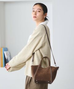 BEAUTY&YOUTH UNITED ARROWS / ビューティー&ユース ユナイテッドアローズ トートバッグ | スエードライク ボールチェーン 2WAY ミニ トートバッグ