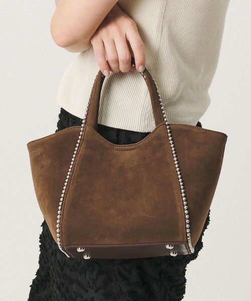 BEAUTY&YOUTH UNITED ARROWS / ビューティー&ユース ユナイテッドアローズ トートバッグ | スエードライク ボールチェーン 2WAY ミニ トートバッグ | 詳細3