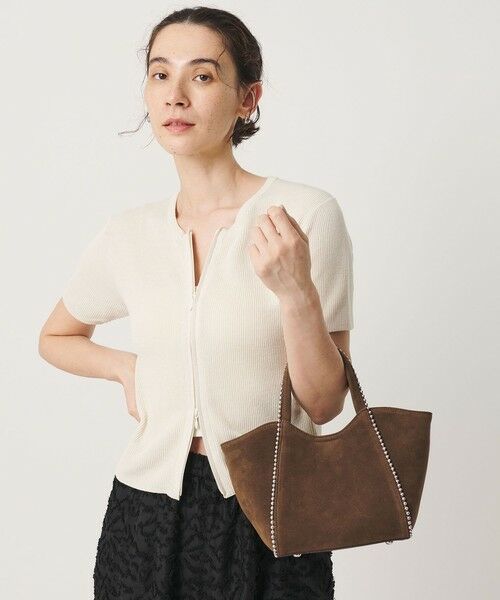BEAUTY&YOUTH UNITED ARROWS / ビューティー&ユース ユナイテッドアローズ トートバッグ | スエードライク ボールチェーン 2WAY ミニ トートバッグ | 詳細4