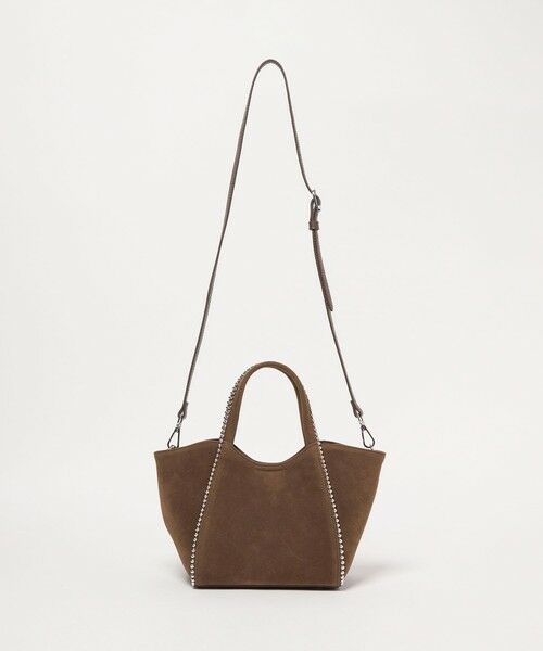 BEAUTY&YOUTH UNITED ARROWS / ビューティー&ユース ユナイテッドアローズ トートバッグ | スエードライク ボールチェーン 2WAY ミニ トートバッグ | 詳細7