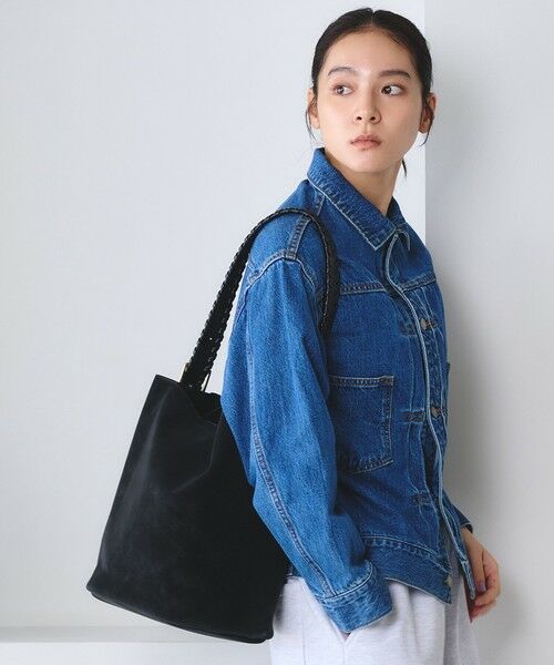 BEAUTY&YOUTH UNITED ARROWS / ビューティー&ユース ユナイテッドアローズ ショルダーバッグ | レザーライク カガリハンドル ショルダーバッグ | 詳細1