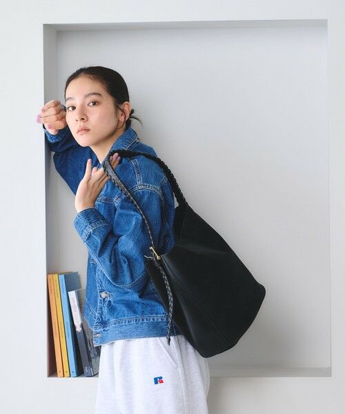 BEAUTY&YOUTH UNITED ARROWS / ビューティー&ユース ユナイテッドアローズ ショルダーバッグ | レザーライク カガリハンドル ショルダーバッグ | 詳細3
