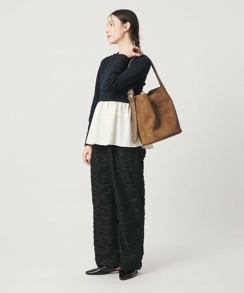 BEAUTY&YOUTH UNITED ARROWS / ビューティー&ユース ユナイテッドアローズ ショルダーバッグ | レザーライク カガリハンドル ショルダーバッグ | 詳細13