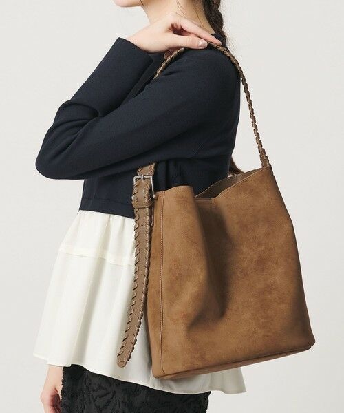 BEAUTY&YOUTH UNITED ARROWS / ビューティー&ユース ユナイテッドアローズ ショルダーバッグ | レザーライク カガリハンドル ショルダーバッグ（MOCA）