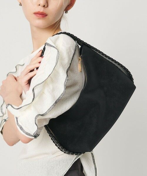BEAUTY&YOUTH UNITED ARROWS / ビューティー&ユース ユナイテッドアローズ ショルダーバッグ | レザーライク カガリ ワンショルダーバッグ（BLACK）