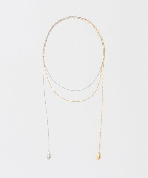 BEAUTY&YOUTH UNITED ARROWS / ビューティー&ユース ユナイテッドアローズ ネックレス・ペンダント・チョーカー | ＜SOAC＞Drop バイカラー ロングネックレス | 詳細4