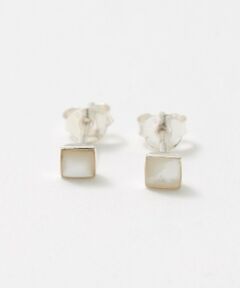 BEAUTY&YOUTH UNITED ARROWS / ビューティー&ユース ユナイテッドアローズ ピアス・イヤリング | ＜BAITS＞スクエア ストーン ピアス
