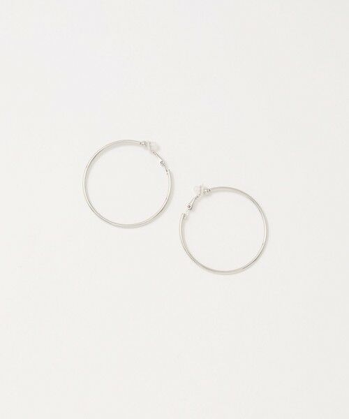 BEAUTY&YOUTH UNITED ARROWS / ビューティー&ユース ユナイテッドアローズ ピアス・イヤリング | メタル フープ イヤリング（SILVER）