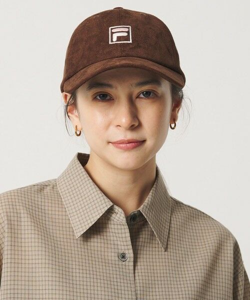 BEAUTY&YOUTH UNITED ARROWS / ビューティー&ユース ユナイテッドアローズ キャップ | 【別注】＜FILA＞スエードライク ロゴ キャップ | 詳細1