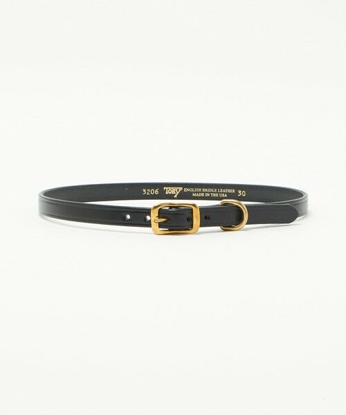 BEAUTY&YOUTH UNITED ARROWS / ビューティー&ユース ユナイテッドアローズ ベルト・サスペンダー | ＜TORY LEATHER＞レザー ワイド プレーン ベルト（BLACK）