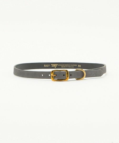 BEAUTY&YOUTH UNITED ARROWS / ビューティー&ユース ユナイテッドアローズ ベルト・サスペンダー | 【別注】＜TORY LEATHER＞スエード ワイド プレーン ベルト（MD.GRAY）