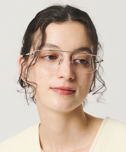 BEAUTY&YOUTH UNITED ARROWS / ビューティー&ユース ユナイテッドアローズ サングラス・メガネ | ＜heyep＞Bridgeless ハーフフレームメガネ（GOLD）