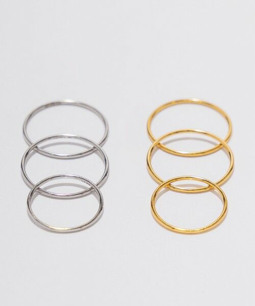 BEAUTY&YOUTH UNITED ARROWS / ビューティー&ユース ユナイテッドアローズ リング | ＜by Preek＞シンプル 3セット リング | 詳細1