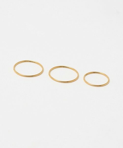 BEAUTY&YOUTH UNITED ARROWS / ビューティー&ユース ユナイテッドアローズ リング | ＜by Preek＞シンプル 3セット リング（GOLD）