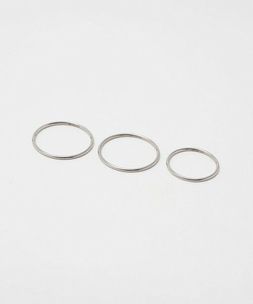 BEAUTY&YOUTH UNITED ARROWS / ビューティー&ユース ユナイテッドアローズ リング | ＜by Preek＞シンプル 3セット リング（SILVER）