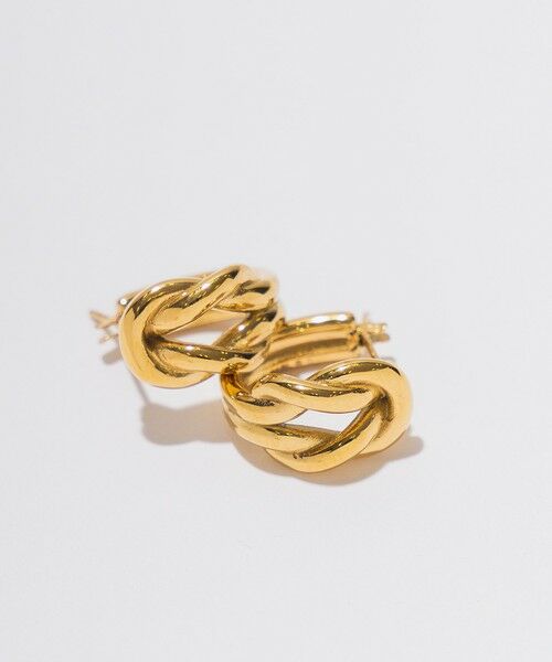 BEAUTY&YOUTH UNITED ARROWS / ビューティー&ユース ユナイテッドアローズ ピアス・イヤリング | ＜by Preek＞ノット フープ ピアス | 詳細1