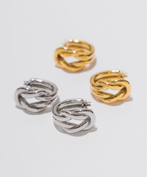 BEAUTY&YOUTH UNITED ARROWS / ビューティー&ユース ユナイテッドアローズ ピアス・イヤリング | ＜by Preek＞ノット フープ ピアス | 詳細2