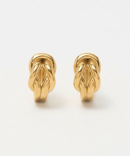 BEAUTY&YOUTH UNITED ARROWS / ビューティー&ユース ユナイテッドアローズ ピアス・イヤリング | ＜by Preek＞ノット フープ ピアス（GOLD）