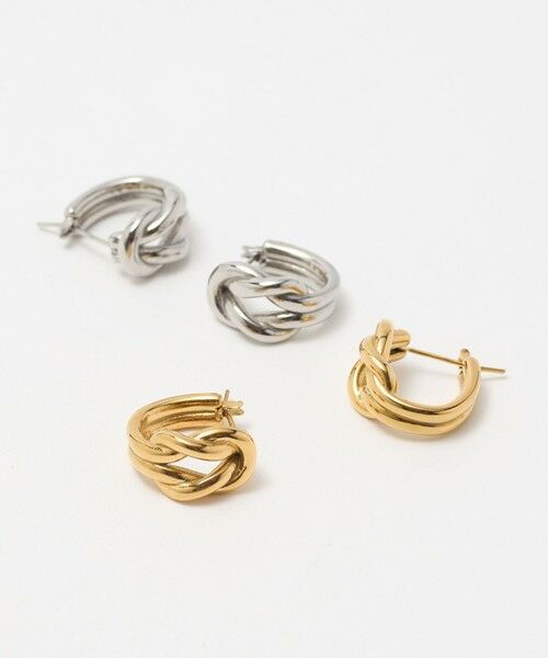 BEAUTY&YOUTH UNITED ARROWS / ビューティー&ユース ユナイテッドアローズ ピアス・イヤリング | ＜by Preek＞ノット フープ ピアス | 詳細11