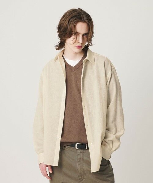 BEAUTY&YOUTH UNITED ARROWS / ビューティー&ユース ユナイテッドアローズ シャツ・ブラウス | ウール ガーゼ レギュラー シャツ GRANDE TAPERD型 | 詳細2