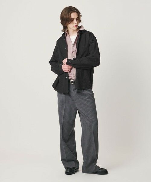 BEAUTY&YOUTH UNITED ARROWS / ビューティー&ユース ユナイテッドアローズ シャツ・ブラウス | ウール ガーゼ レギュラー シャツ GRANDE TAPERD型 | 詳細6