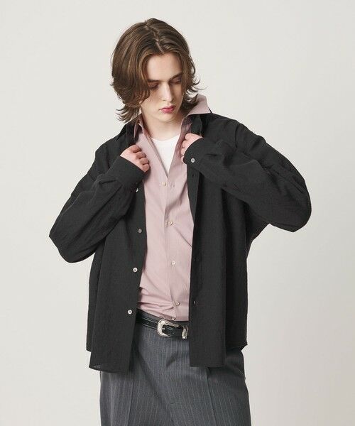 BEAUTY&YOUTH UNITED ARROWS / ビューティー&ユース ユナイテッドアローズ シャツ・ブラウス | ウール ガーゼ レギュラー シャツ GRANDE TAPERD型 | 詳細8