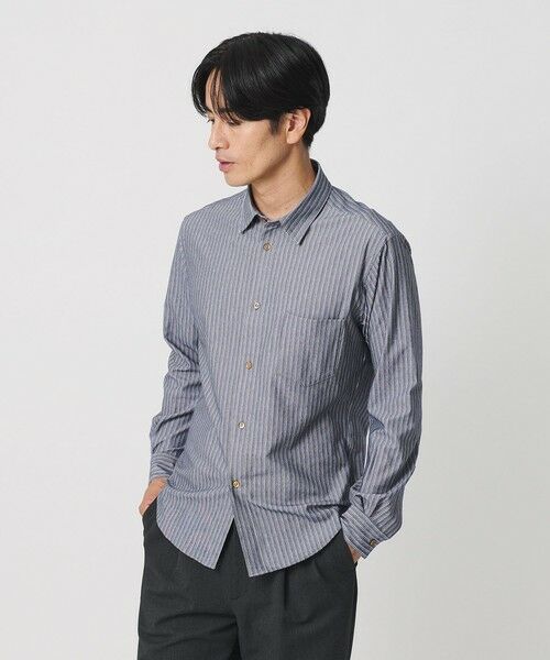 BEAUTY&YOUTH UNITED ARROWS / ビューティー&ユース ユナイテッドアローズ シャツ・ブラウス | クイック ストレッチ ストライプ レギュラー シャツ SLIM型  吸水速乾 タテヨコストレッチ | 詳細6
