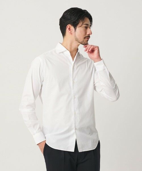 BEAUTY&YOUTH UNITED ARROWS / ビューティー&ユース ユナイテッドアローズ シャツ・ブラウス | 【WEB限定 WARDROBE SMART】コットン ワイドカラー スキッパー シャツ | 詳細2
