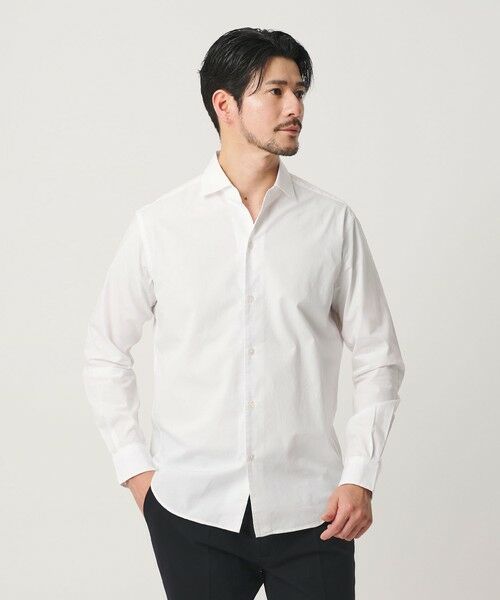 BEAUTY&YOUTH UNITED ARROWS / ビューティー&ユース ユナイテッドアローズ シャツ・ブラウス | 【WEB限定 WARDROBE SMART】コットン ワイドカラー スキッパー シャツ | 詳細3